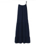 Spaghetti Strap Sleeveless Ruffle Tiered Plus Size Maxi Dress