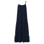 Spaghetti Strap Sleeveless Ruffle Tiered Plus Size Maxi Dress