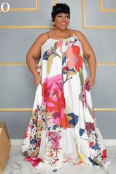 Summer Breeze: Plus Size Halter Maxi Dress for Beachside Relaxation