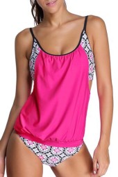 Flirty Fun Round Neck Top & Panty Swimwear Set