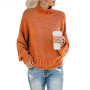 Turtleneck Long Sleeve Loose Knit Sweater