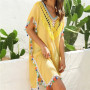 Chiffon Tassel Fringe Beach Cover Up Dress
