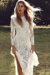 Chic Summer Vintage Lace Maxi Dress