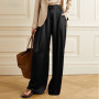 Satin Wide Leg Loose Palazzo Pants