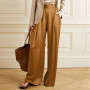 Satin Wide Leg Loose Palazzo Pants