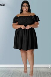 Flattering Curve Plus Size One Shoulder Gown