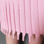 Knit Pleated Tassel Long Sleeve Bodycon Midi Dress