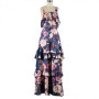 Boho Floral Cami Crop Top and Pants Two Piece Set