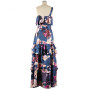 Boho Floral Cami Crop Top and Pants Two Piece Set