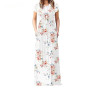 Bohemian Floral Loose Plus Size Maxi Dress