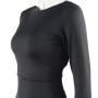 Backless High Side Split Long Sleeve Bodycon Maxi Dress