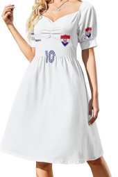 Croatia National Football Team Retro Soccer Dress - Elegant Luxury