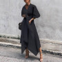 Vintage Floral Short Sleeve High Waist Plus Size Maxi Dress