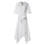 Vintage Floral Short Sleeve High Waist Plus Size Maxi Dress