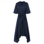 Vintage Floral Short Sleeve High Waist Plus Size Maxi Dress