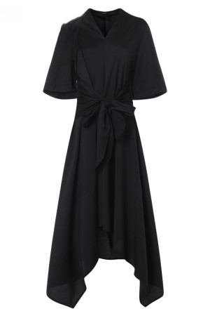 Vintage Floral Short Sleeve High Waist Plus Size Maxi Dress