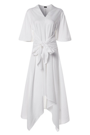 Vintage Floral Short Sleeve High Waist Plus Size Maxi Dress