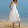 Lace Spaghetti Strap Sleeveless Midi Dress