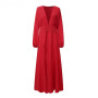 Asymmetric Lantern Sleeve Plus Size Long Blouse