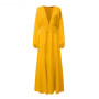 Asymmetric Lantern Sleeve Plus Size Long Blouse