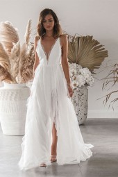 Summer Lace Maxi Bridesmaid Evening Dress