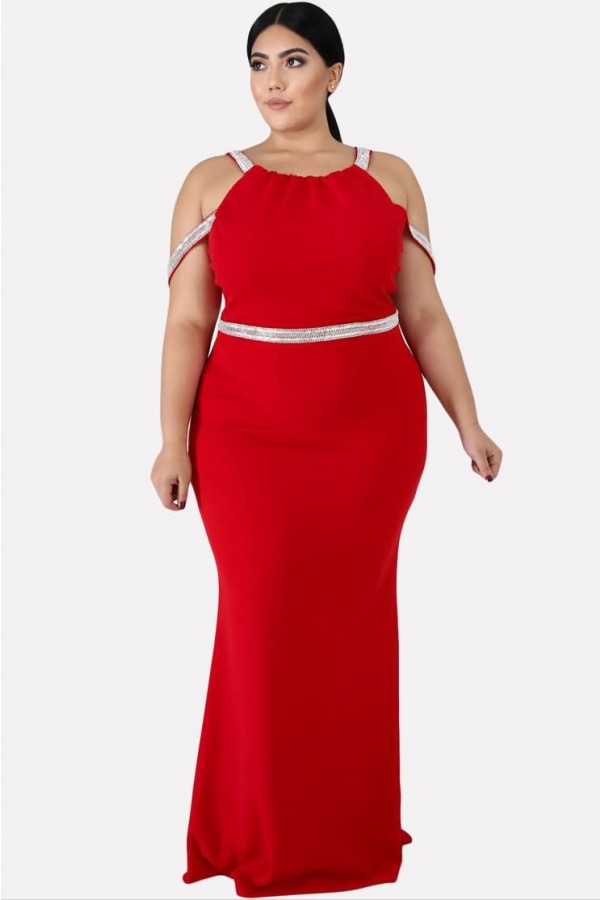 Sleeveless Maxi Bodycon Dress Color